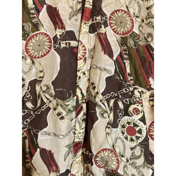 Vintage Coaco Silk Jacket Womens Large Equestrian Full Front Zip Bomber Puffy - Picture 4 of 13